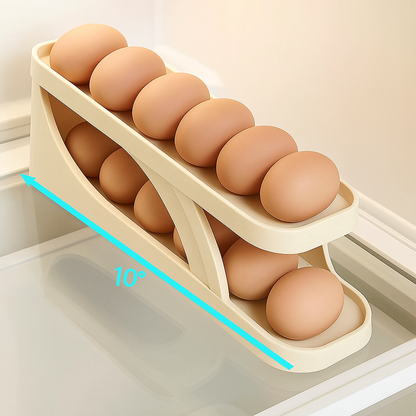 Auto-Rolling Egg Display Rack