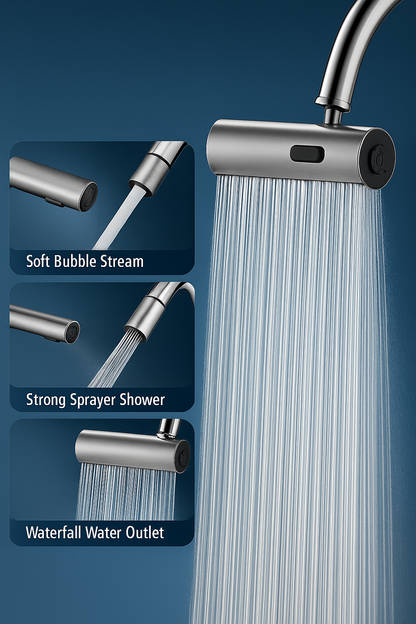 3-in-1 Waterfall Touch Faucet